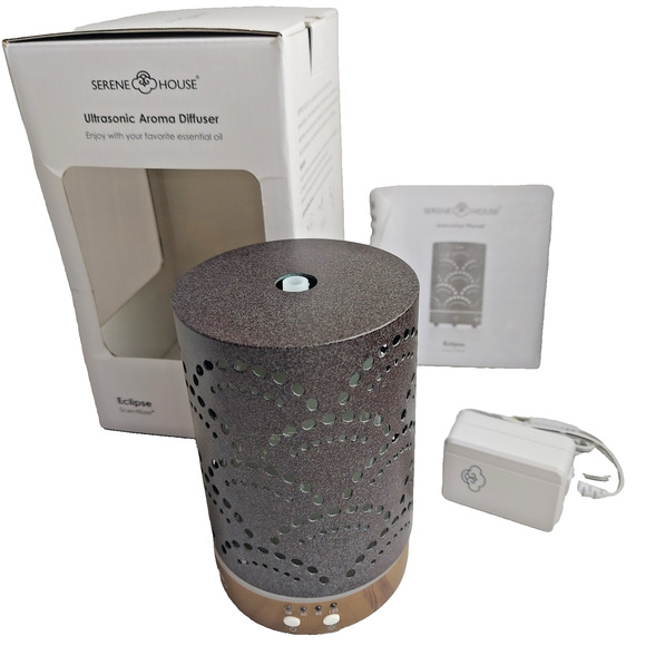 Serene House Essential Oil Diffuser Eclipse Ultrasonic Aroma Adjustable Mist NEW - Picture 2 of 9